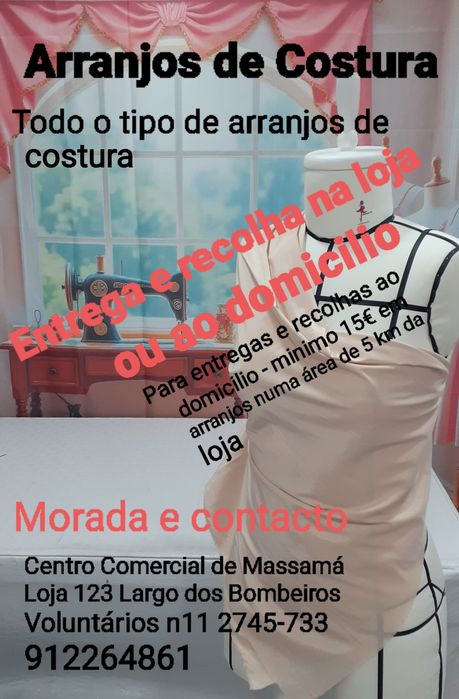 Arranjos de Costura ao domicilio