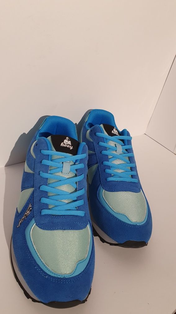 Buty nowe męskie sportowe niebieskie marki Hooy w rozmiarze 46