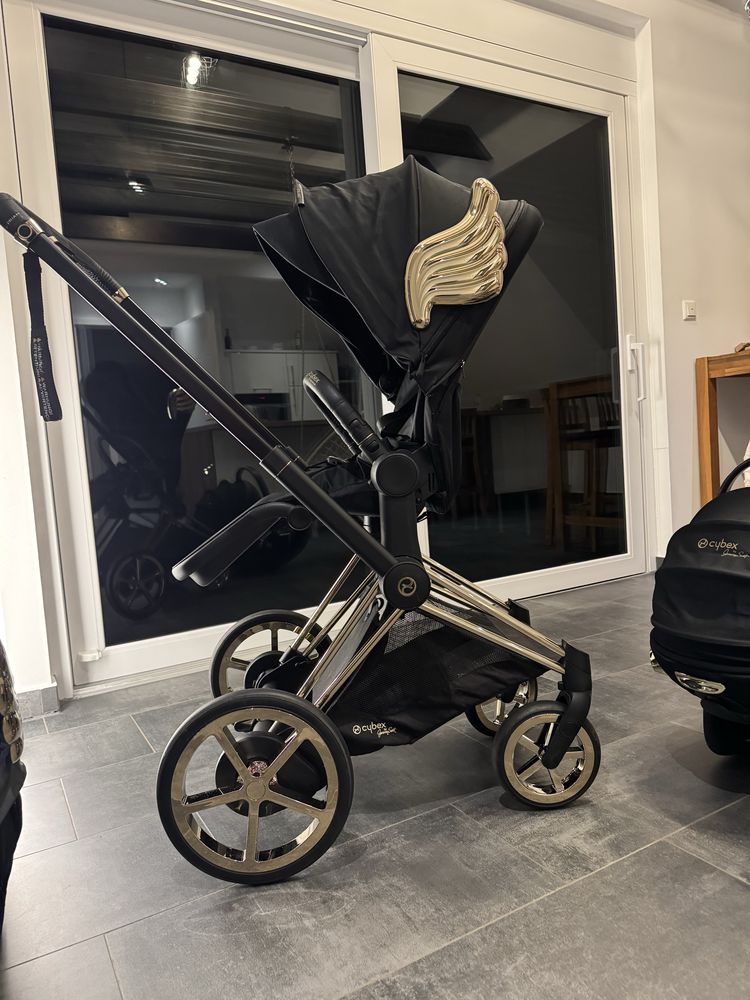 Cybex e-priam 4.0 Jeremy Scott zestaw 4 w 1 caly zestaw jak Nowy