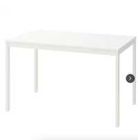 VANGSTA Stół rozkładany, biały, 120/180x75 cm