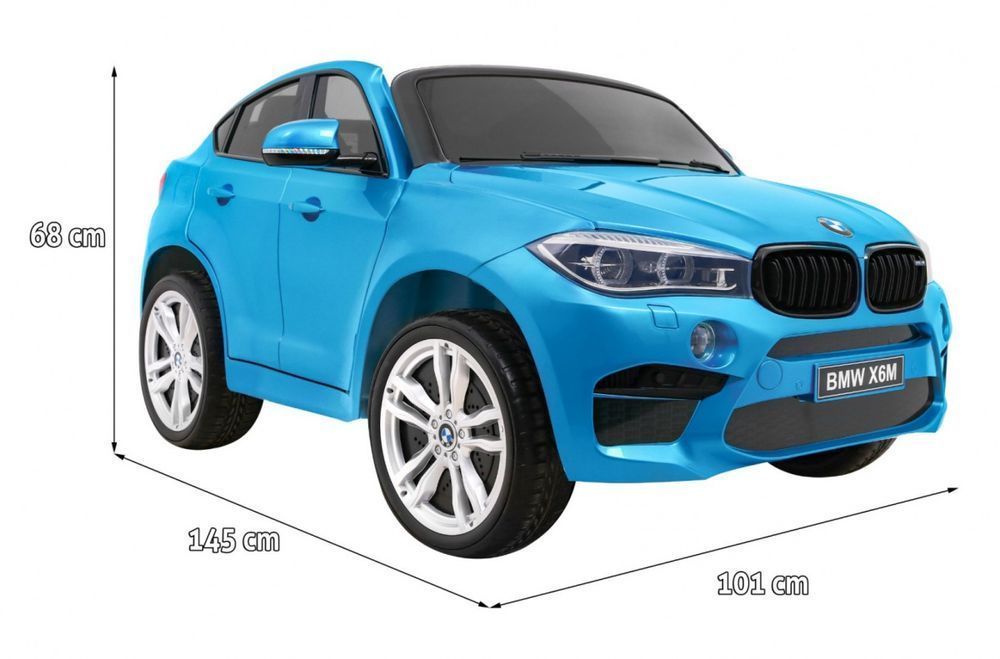 BMW X6M XXL luksusowy pojazd dziecięcy niebieski - EkstraZabawki.pl