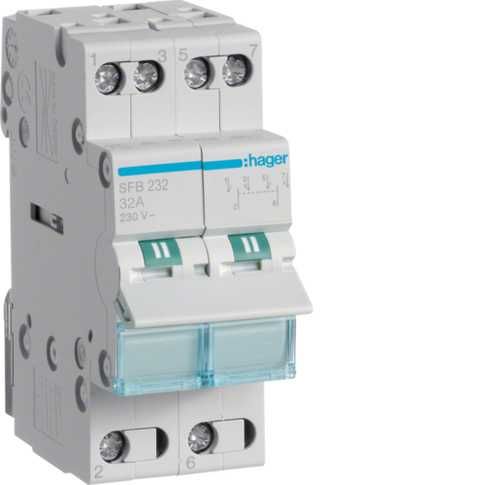 Автоматичний вимикач Hager Перемикач введення резерву генератор/мережа