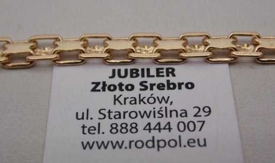 Złoty łańcuszek bismark 51 cm. 4,8 mm.