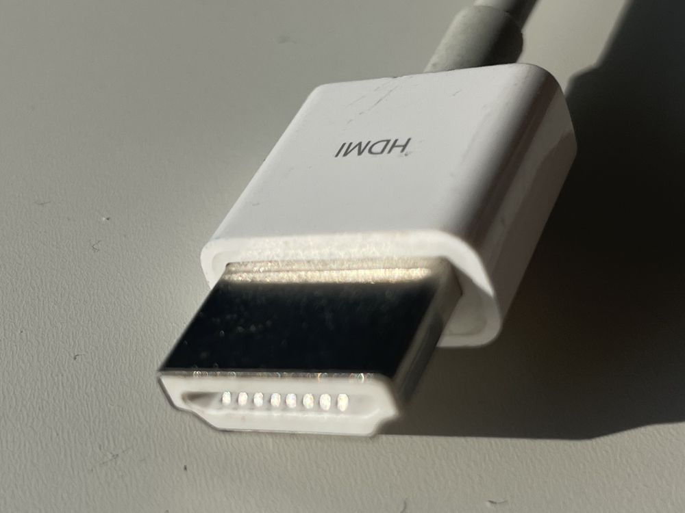 Oryginalny kabel Apple HDMI - DVI-D 0.15m biały (MJVU2ZM/A)