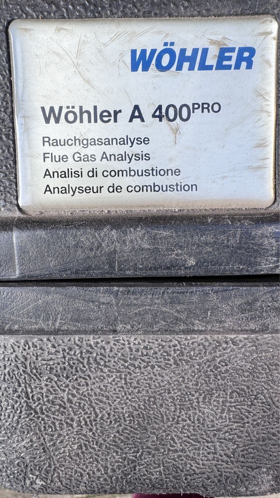 Analizator spalin do pieca gazowego olejowego  Wohler A400PRO