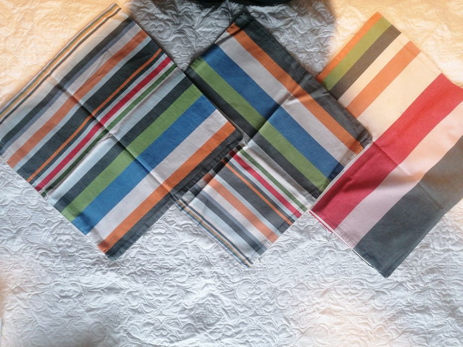 Trzy poszewki ozdobne na poduszki 50x50, Ikea