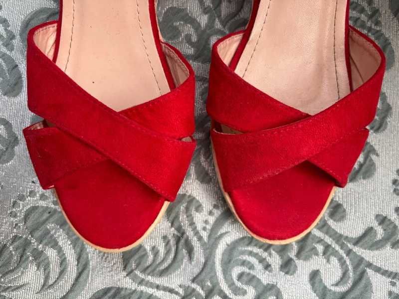 41 ładne lekkie sandały na koturnie LATO pantofle styl Tommy Hilfiger