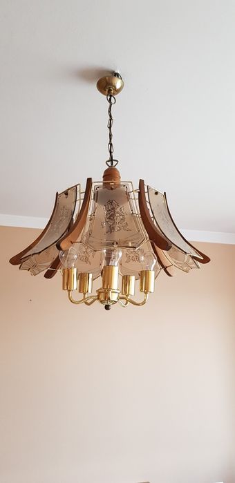 Piękna lampa, żyrandol retro
