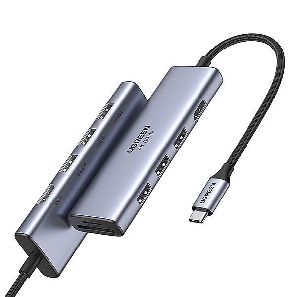 Ugreen 6w1 wielofunkcyjny Hub Usb Typ C - 3x Usb 3.2 Gen 1 / Hdmi 4k 6