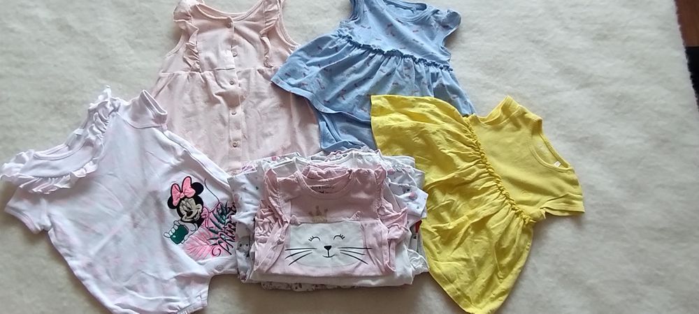 Mega paka ubrań dla dziewczynki rozmiar 74