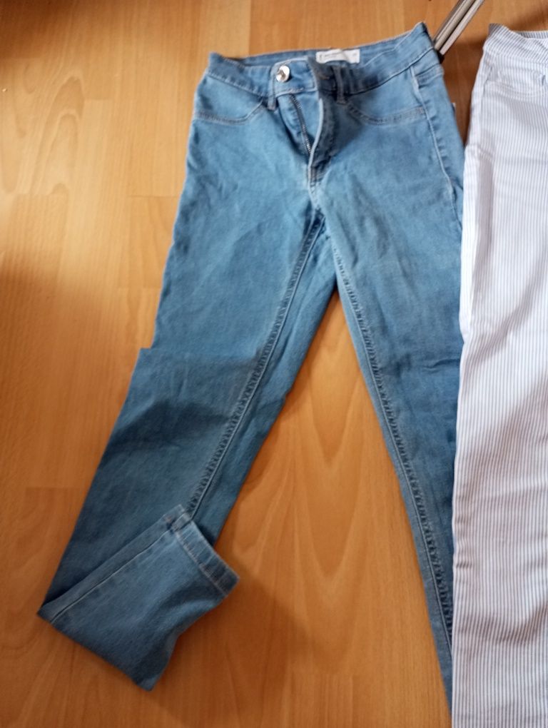 Zestaw 3 sztuki jeansów damskich rozmiar XXS