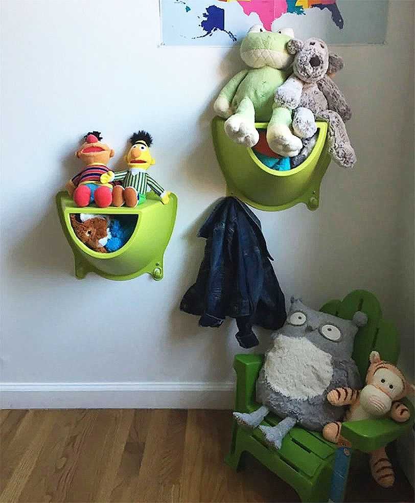 Детская полка, модуль Krokig с крючками, органайзер, жабка от ТМ Ikea