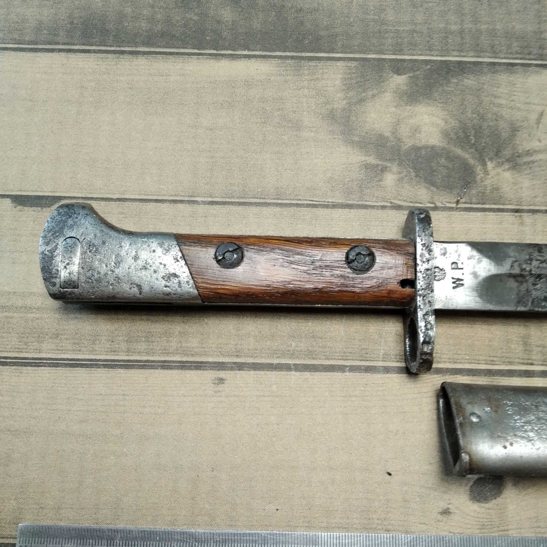 Stary BAGNET PERKUN II Wojna Polska II RP z pochwą