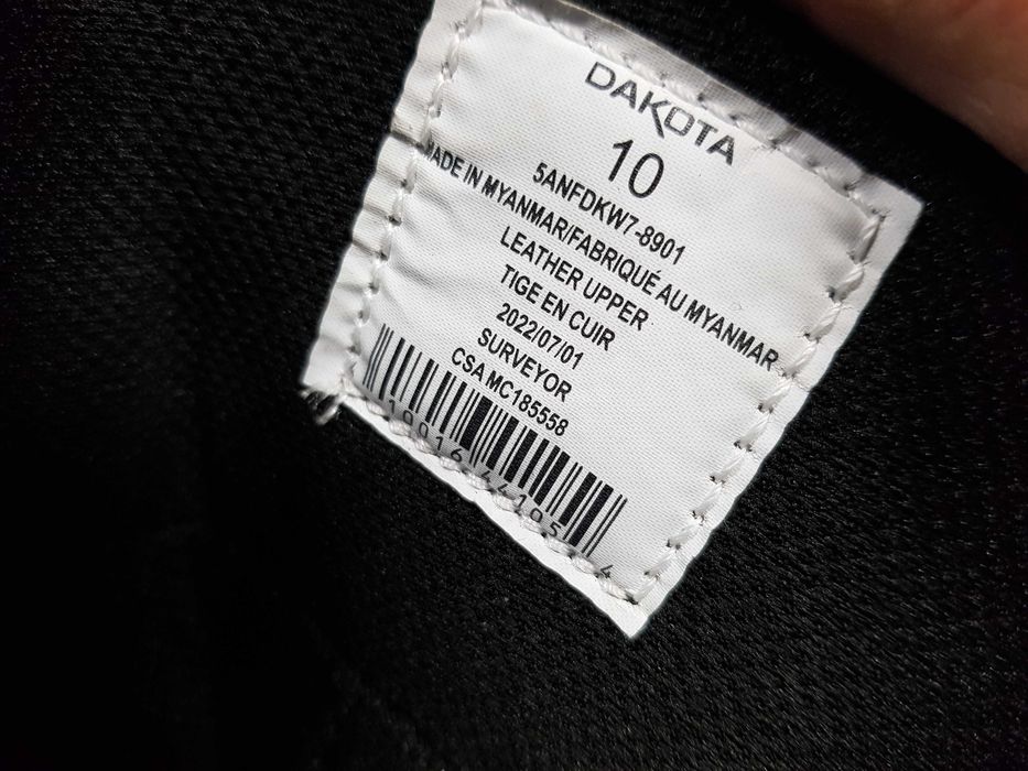 Buty robocze DAKOTA rozm 44 wkł 29,5 cm