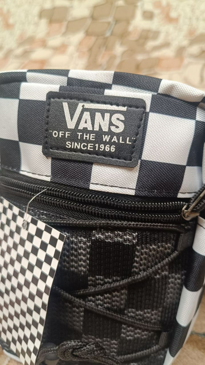 Сумка на плече Vans прозора або в клітинку бананка ванс месенджер