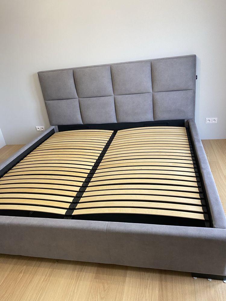 Łóżko 200x200 quaddro plus new design z pojemnikiem na pościel