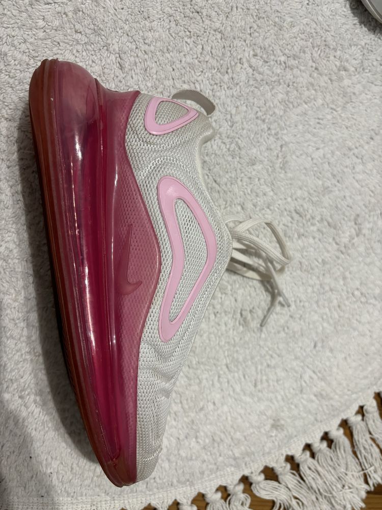 Nike air max 720 36.5 23 cm biało różowe na siłownie do biegania