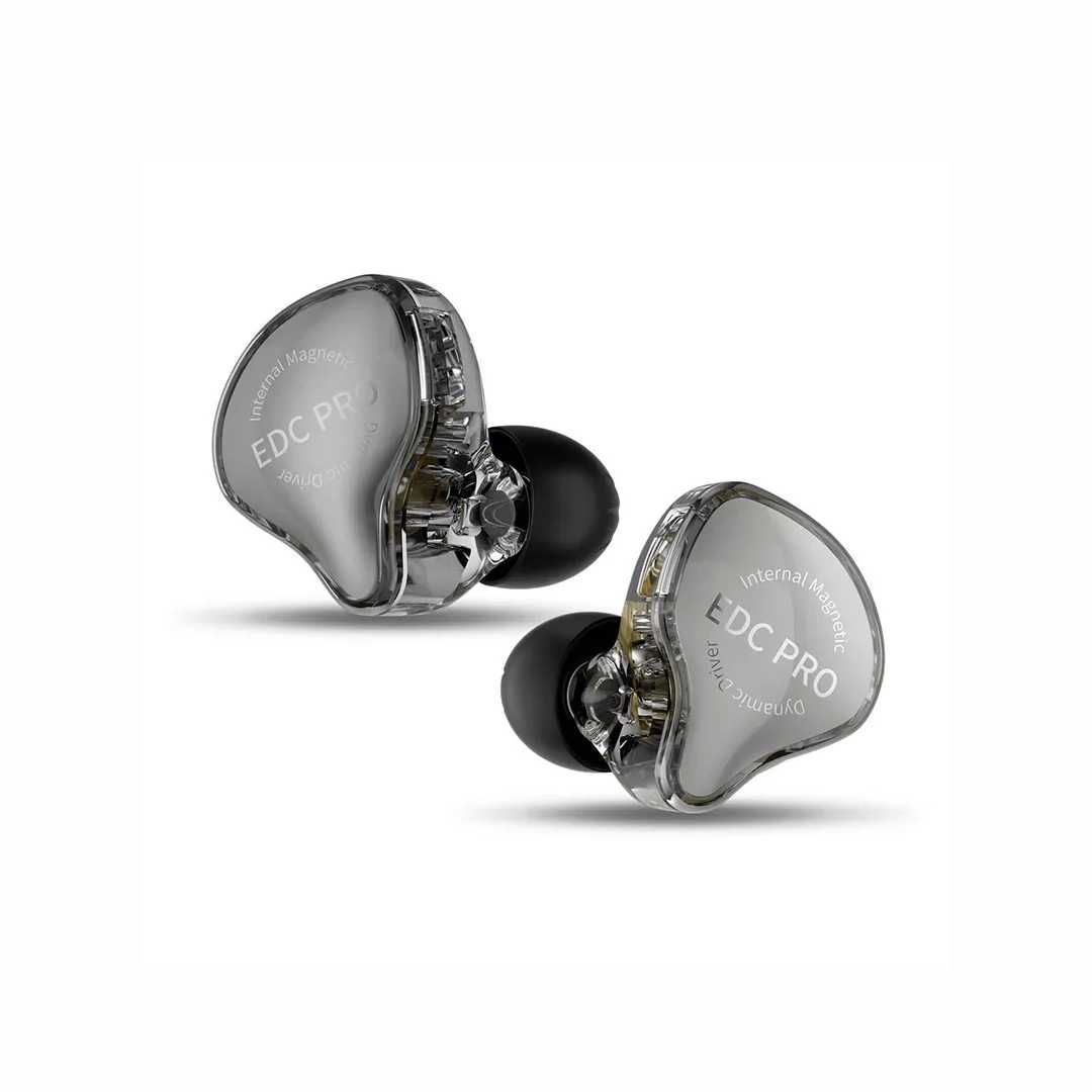 Навушники KZ EDC Pro | 1DD 10 мм | Jack 3.5 mm | Silver | New