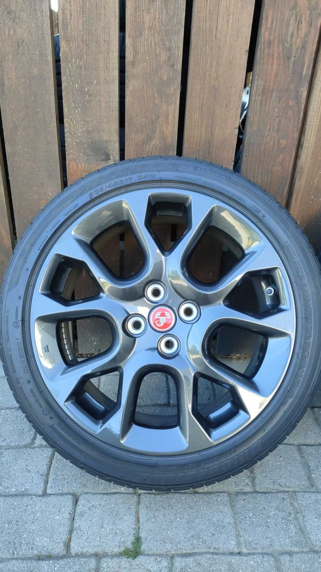 Koła Fiat Spider Suzuki 17''4x100 opony Bridgestone 205/45/17 (OL1634)