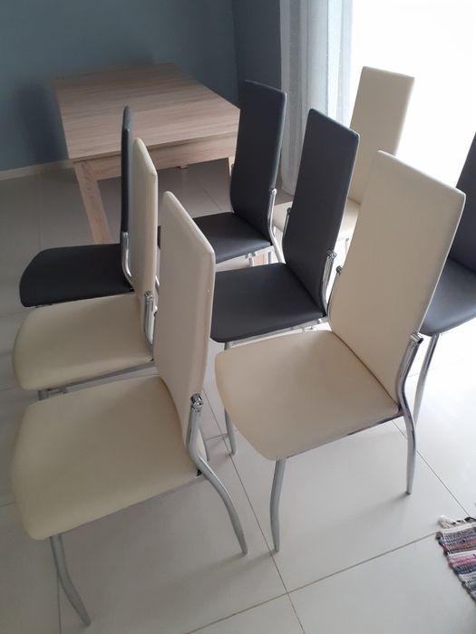 Krzesła do salonu lub kuchni 8 sztuk