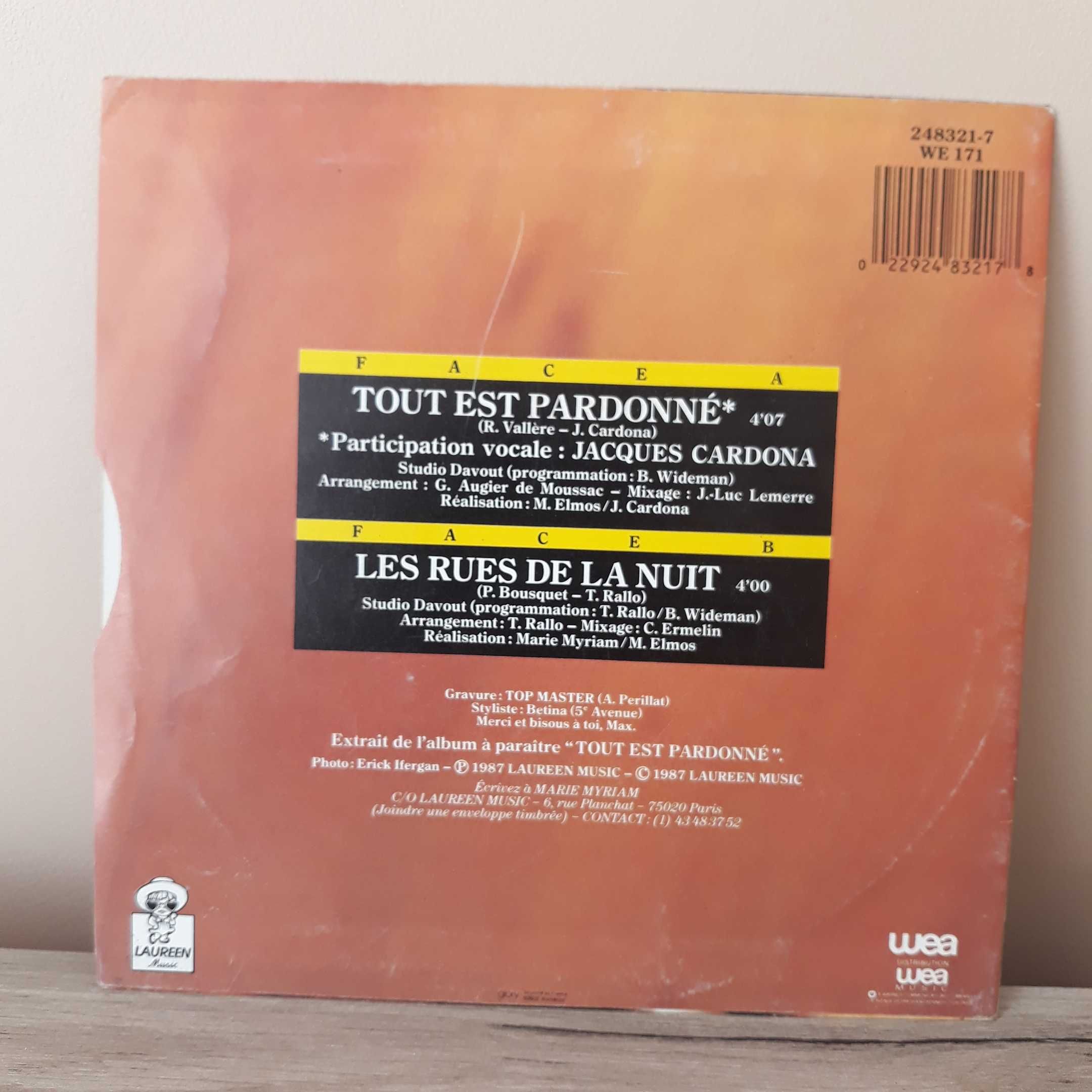 Płyta winylowa - Marie Myriam –Tout Est Pardonné