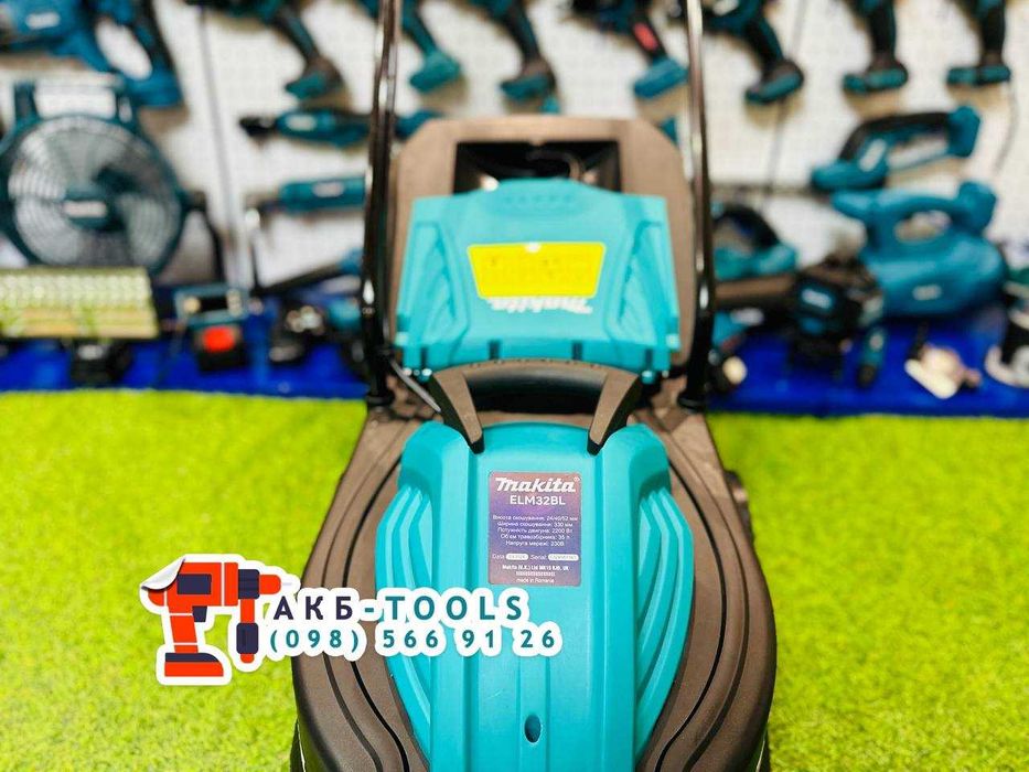 Электрическая газонокосилка Makita ELM32BL Ширина среза 320мм 2200Вт