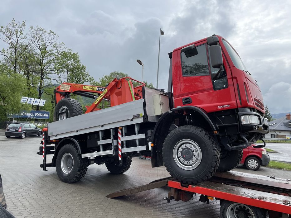Iveco Eurocargo 4x4 blokady HDS Palfinger PK16502 wiertnica zwyżka
