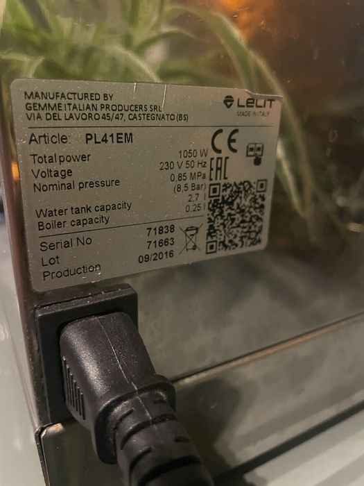 Ekspres do kawy Lelit PL41EM