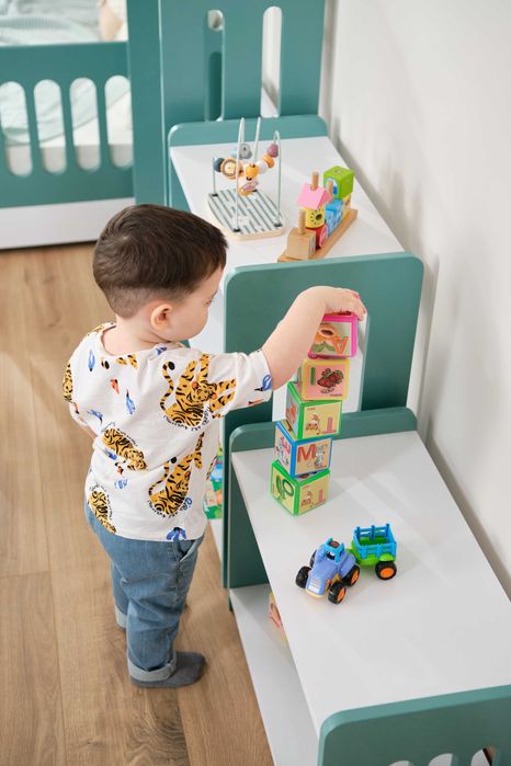 Маленька полиця/стелаж Монтессорі/шкаф/ Аква