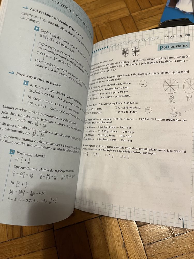 Kalendarz szóstoklasisty Matematyka, przygotowanie do sprawdzianów