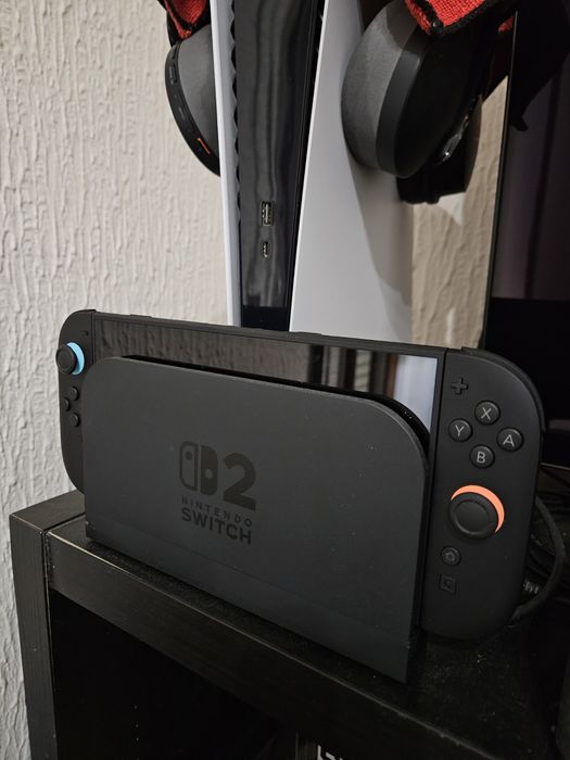 Nintendo Switch 2 com todos os acessórios, caixa e 3 jogos