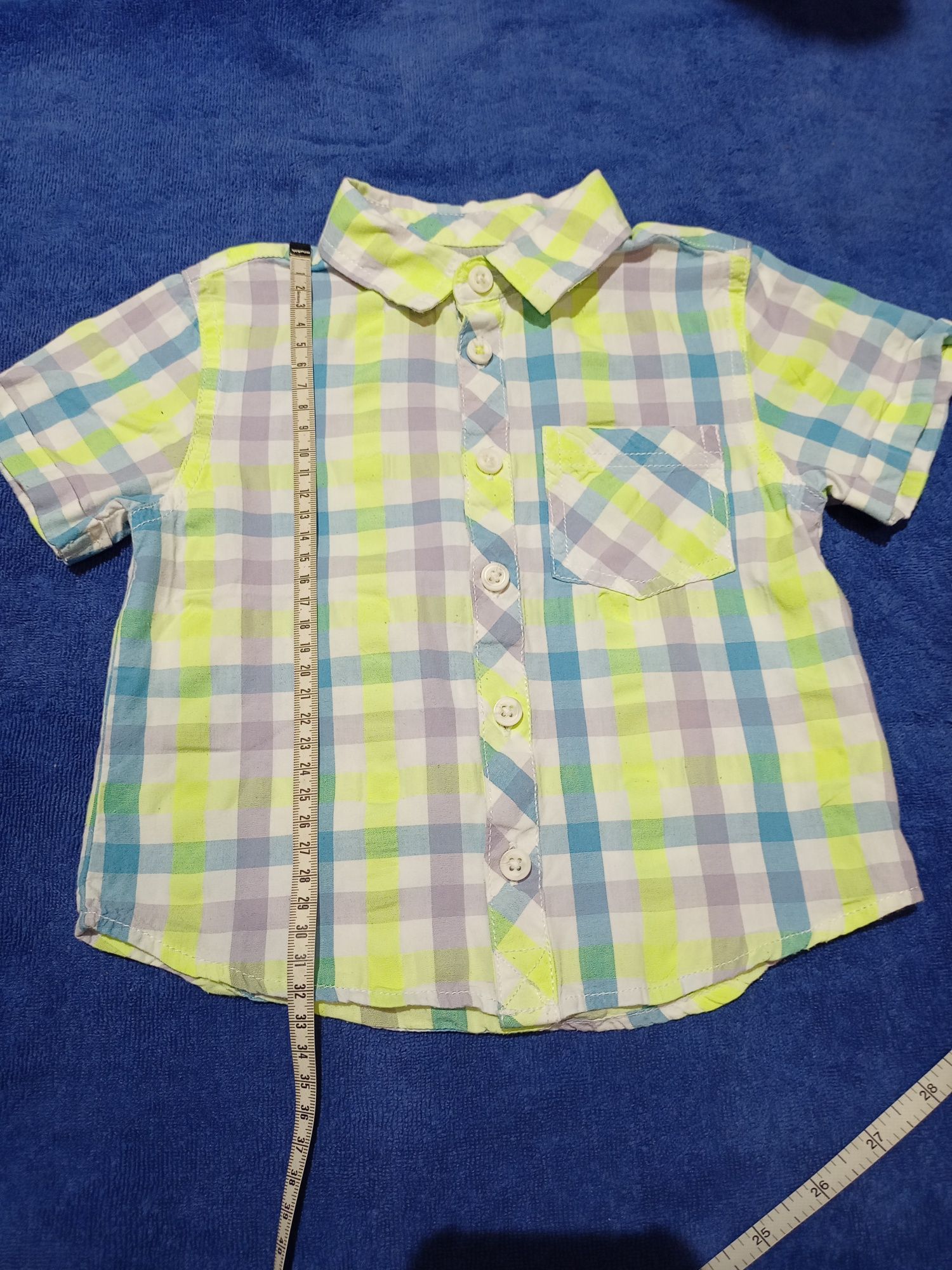 Koszula niemowlęca dla chłopca z krótkim rękawem r 18-23 miesiące