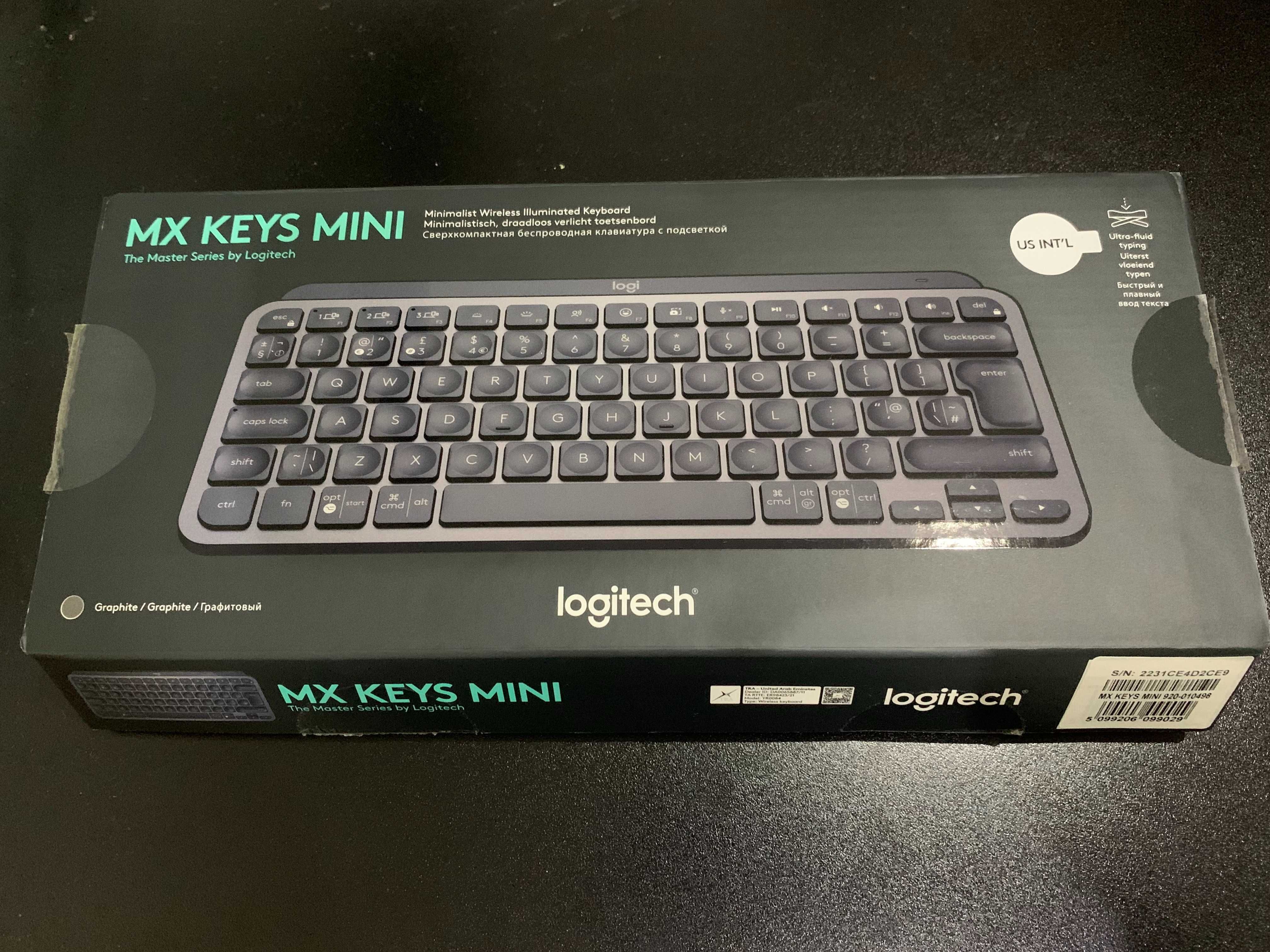 Teclado Logitech MX Keys Mini US Graphite