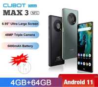 Смартфон Cubot Max 3 6.95" 4/64gb NFC 5000mAh зарядка телефон xiaomi