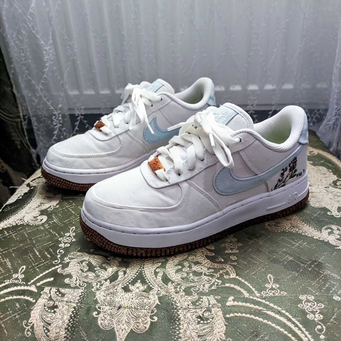 NIKE AIR FORCE 1 LOW WMNS  IКросівки Найк Аір Форс І Білі ІСині