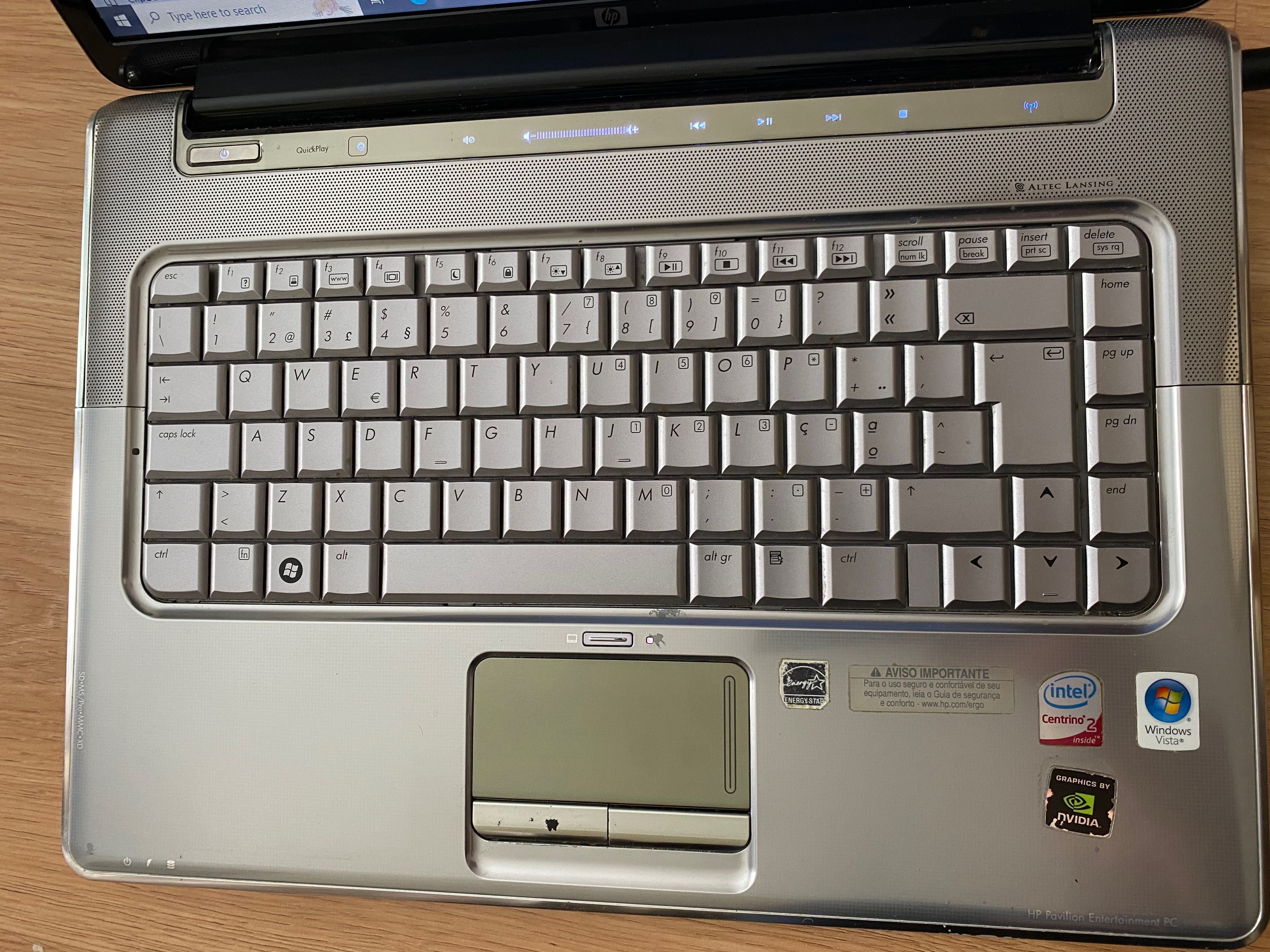 Portátil Hp pavilion dv5