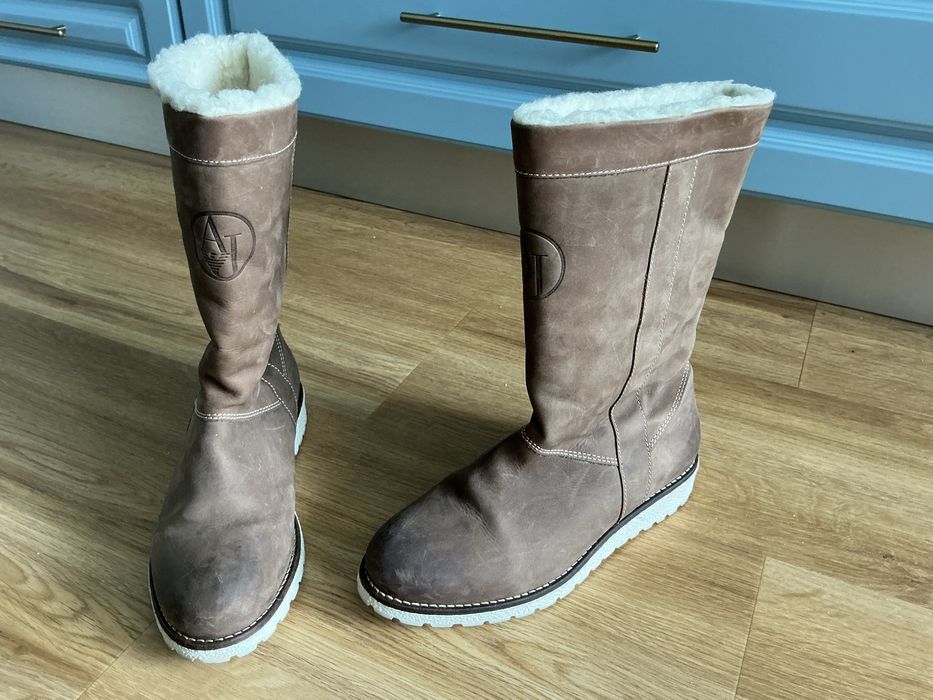 Botas de pele ARMANI JEANS NOVAS