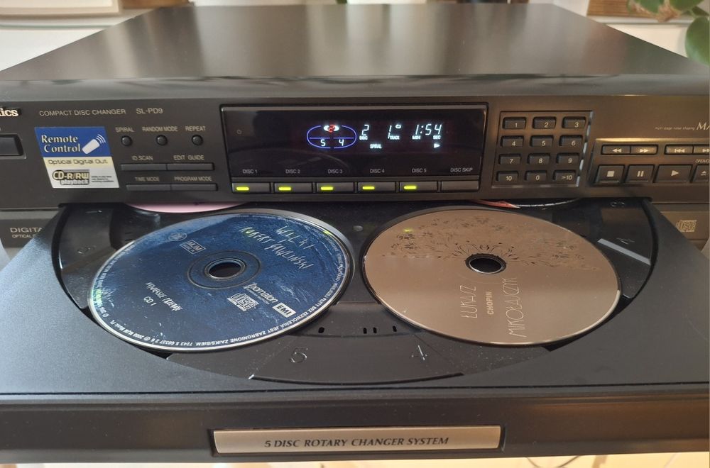 Technics CD zmieniarka SL-PD9 z pilotem
