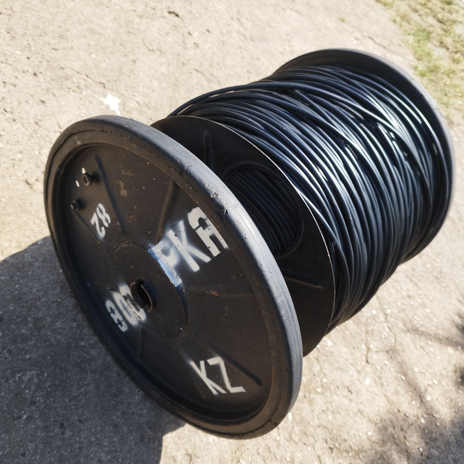 Przewód kabel 2x1.5 mm2 wojskowy plecionka uzbrojona guma
