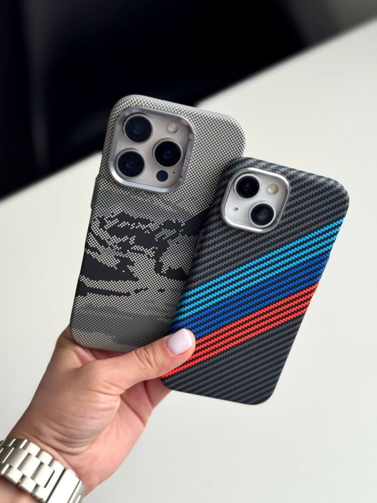 Чохол на Айфон Карбон 15 Pro Max та інші carbon magsafe