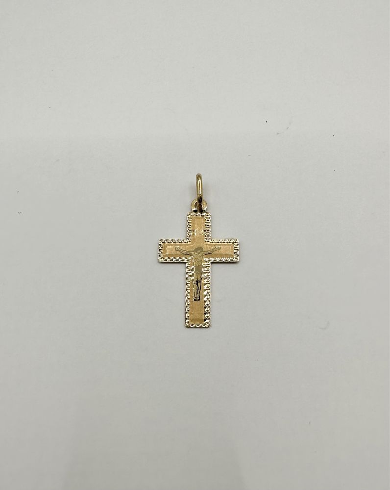 Złoty Krzyż  Krzyżyk z Jezusem Pr.585 NOWY