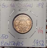 Guiné - moeda de 50 centavos de 1952