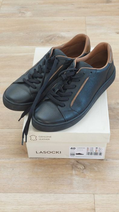 Skórzane sneakersy Lasocki