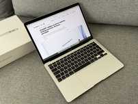 MacBook Air M1 - srebrny / 256GB SSD / jak nowy / gwarancja / 49 cykli