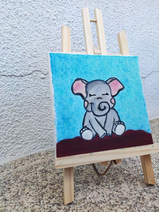 Quadro pintado a óleo