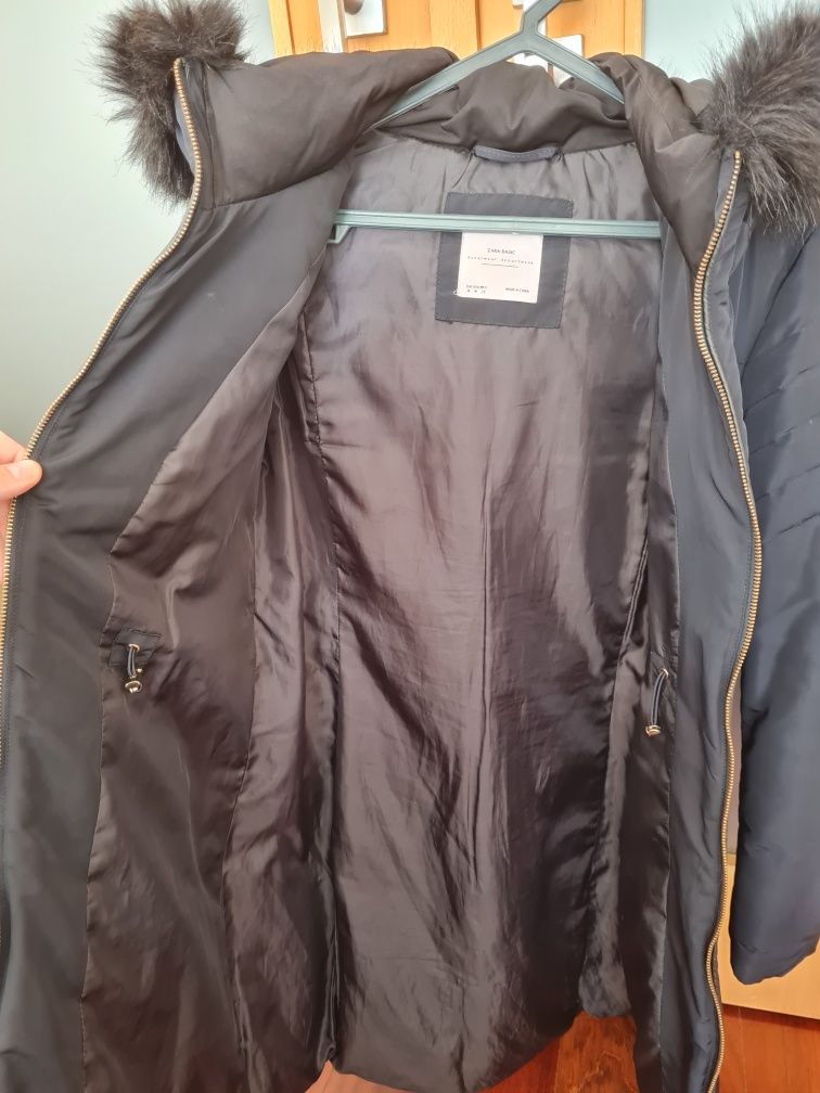 Parka azul Zara mulher M