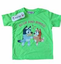 Bluzka t-shirt dla dziewczynki Bluey 92/98 neon