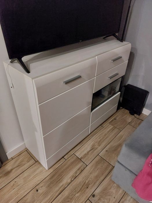 Komoda biała 35 głęboka 110 szeroka 89 wysoka