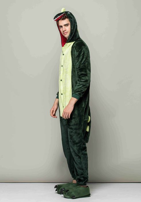 Piżama Onesie Kigurumi Kostium Przebranie Dinozaur M: 155-165cm