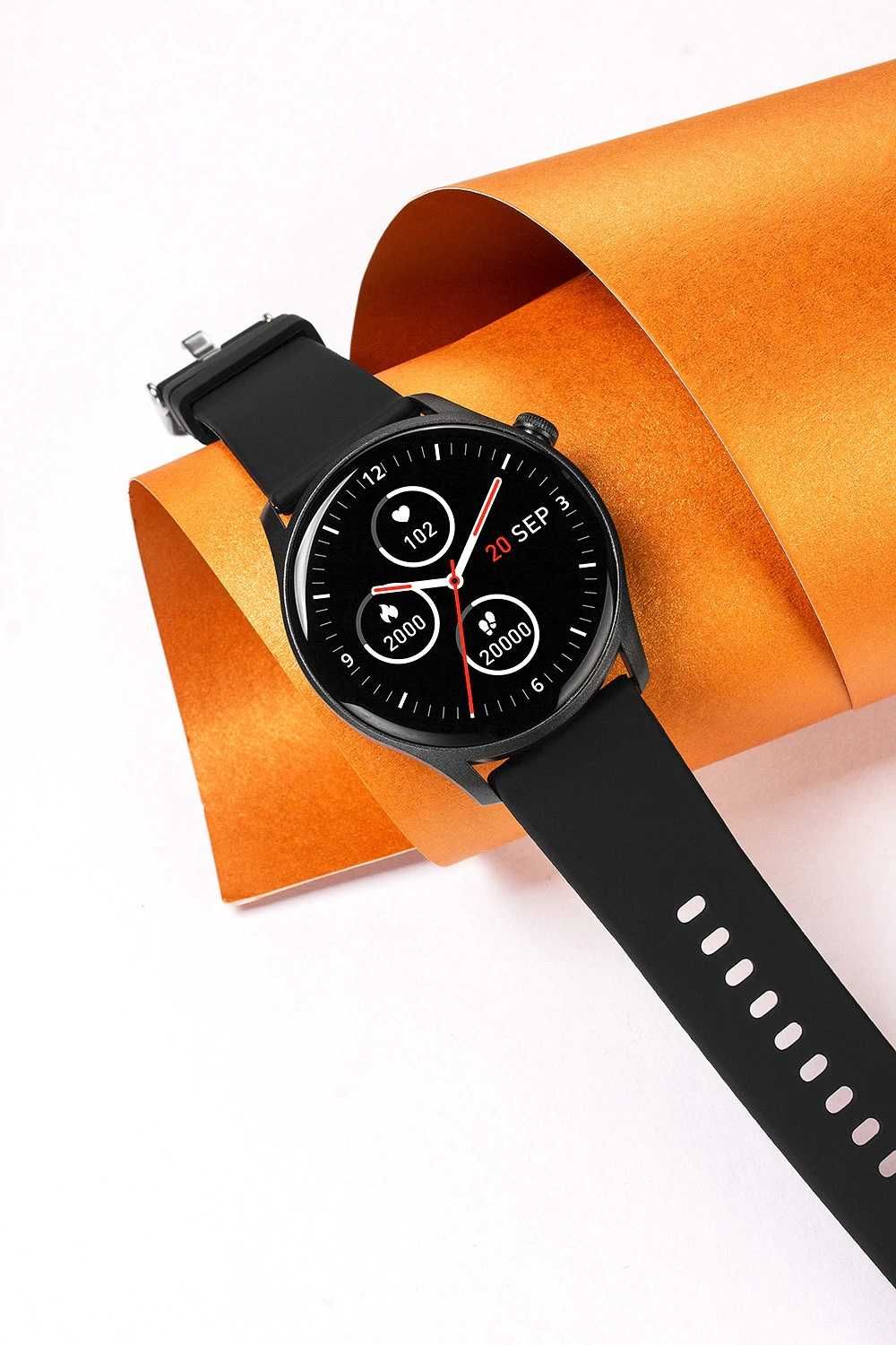 SmartWatch SKY 8 kroki, kalorie, tętno, ciśnienie, powiadomienia, PL.